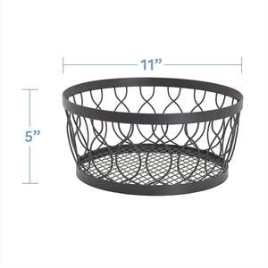 Cesta de Frutas de Hierro de Lujo para el Hogar, Accesorios de Cocina Premium, Elegante y Práctico Portafrutas - Product Image 3