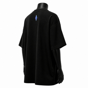 T-shirt noir surdimensionné personnalisé, imprimé vintage, coton, streetwear, homme, tee-shirt imprimé de haute qualité, logo OEM - Product Image 2
