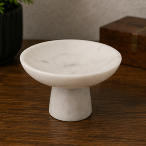 Minimalist Marble Incense Burner Round Tabletop Indoor Decor for Bathroom All Seasons Durable Design - Product Image 3