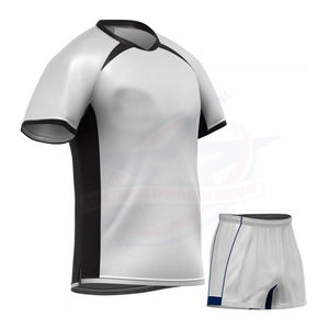 Ropa Deportiva, Uniforme de Rugby, Nuevo Diseño, 100% Poliéster, Manga Corta, Transpirable, Talla Grande, Unisex, para Venta en Línea - Product Image 5