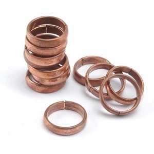 Bandas Apilables de Cobre Personalizables para Diseñadores de Joyería, Anillos de Cobre con Acabado Desgastado - Product Image 3