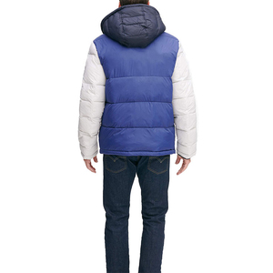 Wholesale Custom Men's Winter Puffer <b>Jacket</b> Zipper Reversible Waterproof High Quality Plus Size Customizable - Product Image 2