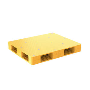 Paleta de Plástico Directo de Fábrica Duy Tan Modelo 1210-WGTZ Estática 0.8T HDPE 120x100x14.5cm de Una Cara con Entrada de Carga de 4 Vías - Product Image 6