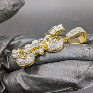 Cartoon Brilliant Cut Pendant VVS Moissanite Colorful Riding Character Necklace Hip Hop Fashion Jewelry Women Men Customizable - Product Image 5