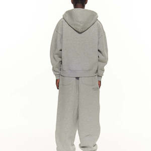 Ensemble survêtement homme hiver en coton épais : sweat à capuche et pantalon assorti – Confortable et décontracté pour le streetwear - Product Image 3
