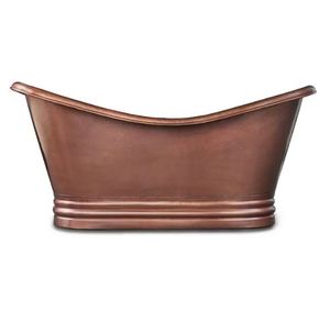 Baignoire mexicaine sur piédestal en cuivre, fabriquée à la main à partir de cuivre pur, à prix abordable et très demandée. - Product Image 1