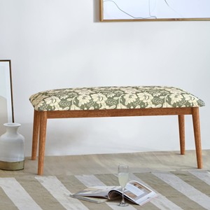 Banco de Jardín de Madera de Sheesham con Tapicería Floral - Muebles Artesanales al por Mayor - Product Image 1