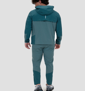 Coupe-vent personnalisé avec logo, imperméable, en coton épais, streetwear, à capuche, pour hommes, ensemble de survêtement de sport d'extérieur - Product Image 5