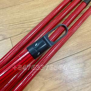 ไม้ยูคาลิปตัสเคลือบพีวีซีไม้ถูพื้นสีแดงลายสก๊อตนุ่มราคาถูกทำจากด้ายอิตาลีใช้ทำความสะอาดที่ตักผงแบบทันสมัย - Product Image 3