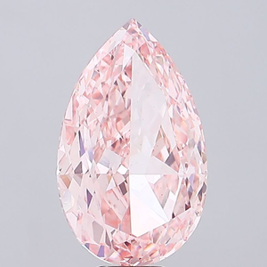 Diamant de culture en forme de poire, rose vif, certifié IGI, clarté VS2, polissage excellent, CVD, pierre non montée pour joaillerie fine - Product Image 6
