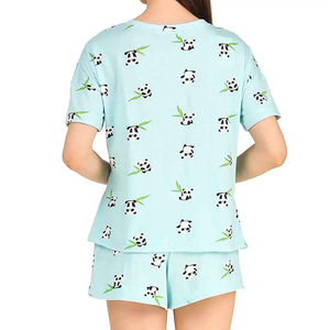 ชุดเซ็ตเสื้อยืดแขนสั้นและกางเกงขาสั้นสำหรับผู้หญิง ดีไซน์เรียบง่าย ระบายอากาศได้ดี รับผลิตตามแบบ พร้อมบริการ OEM และขายส่ง - Product Image 6