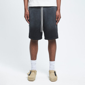 New Fashion Men Shorts Light gray <b>Elastic</b> Waist Shorts Minimalist Design with Side Pockets Streetwear Athletic Shorts - Product Image 1