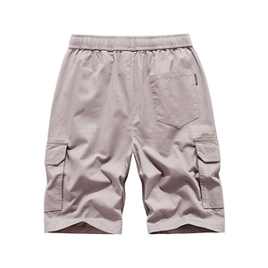 Men's High Street Canvas <b>Cargo</b> Shorts 100% Cotton Multi Pockets Casual Loose Fit Outdoor <b>Work</b> Wear Summer Waterproof OEM Service - Product Image 2