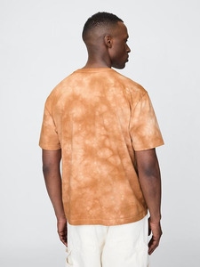 Premium Mens <b>Tie</b> Dye Cotton T Shirt Short Sleeve O <b>Neck</b> Regular Fit Casual Jersey Knitted Orange Patterned Streetwear Fashion To - Product Image 2