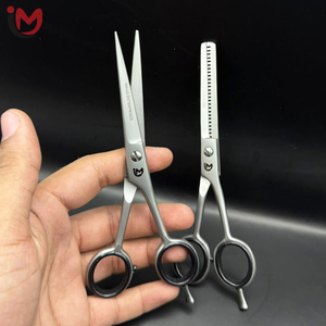 Ciseaux professionnels pour la coupe des cheveux, lame en acier inoxydable, 32 dents, manche moyen, pour droitiers, usage en salon - Product Image 1
