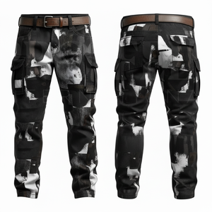 Customized Waterproof Windproof Camouflage Pattern Cargo <b>Pants</b> <b>Men</b> Outdoor Casual Multi Pocket Work Trousers Cotton Style <b>Pants</b> - Product Image 6