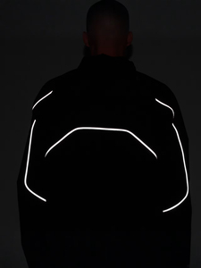 Veste coupe-vent en nylon froissé, pantalon de costume, veste avec logo personnalisé, coupe ample, fermeture éclair, passepoil réfléchissant, anorak coupe-vent, ensemble écologique - Product Image 5