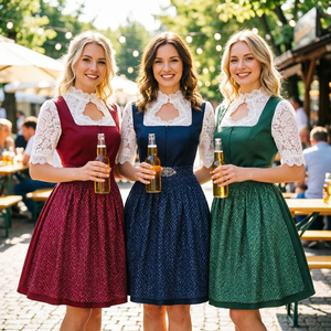 Vestido Sexy de Oktoberfest para Mujer, Traje Tradicional Bávaro Alemán, Cuello en V, Disfraz para Fiesta de Cerveza, Cosplay, TV/Película - Product Image 1