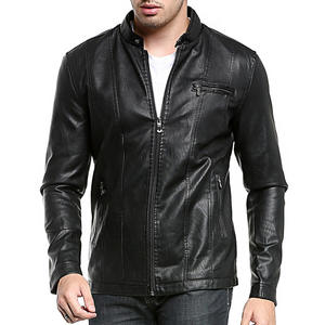 Premium <b>Black</b> Lambskin Leather <b>Jacket</b> Soft Fashion Casual Outerwear - Product Image 3