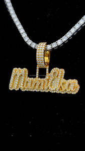 Pendentif exclusif en diamant Moissanite taillé en brillant plaqué or jaune 14KT pour hommes amélioré VVS Clarity Party Hip Hop - Product Image 3