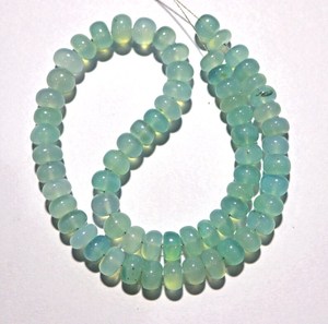 Cuentas Sueltas de Calcedonia Aqua Mint Natural, Calidad AA+, Corte Brillante, Cambio de Color, Certificadas por Terceros, para Joyería - Product Image 4