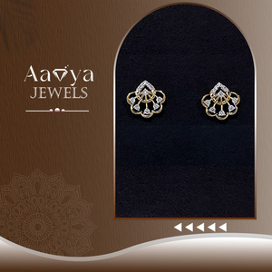 Boucles d'oreilles en diamant cultivé en laboratoire certifié Golden Aura pour femmes, bijoux de mariage en or 14 carats, design élégant et luxueux - Product Image 2