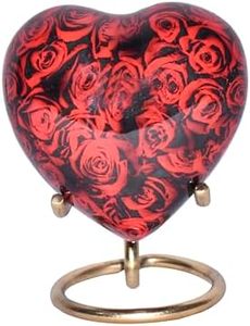 Urna Conmemorativa de Aluminio con Forma de Corazón para Cenizas, con Cierre Decorativo y Seguro - Product Image 4