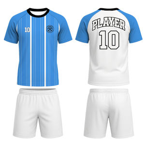 Хит продаж: легкий дышащий футбольный комплект из полиэстера в клубном стиле с индивидуальным именем игрока для студенческих команд - Product Image 1