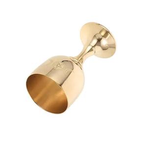 Copa Kiddush Redonda de Acero Inoxidable Plateado en Oferta, con Bandeja Decorativa, Copa Kiddush Niquelada para Regalo - Product Image 3