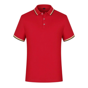 Polo à manches courtes pour homme, noir, 100% coton piqué, respirant, design uni, boutons sur le devant, coupe classique - Product Image 2