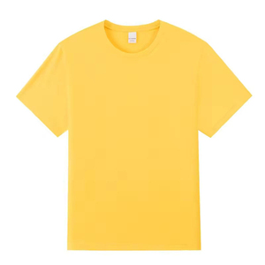 T-shirt blanc à manches courtes pour homme, col rond, coupe classique, couleur unie, style décontracté, 100% coton, jersey tricoté - Product Image 2