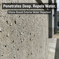 Scellant hydrofuge extérieur à base de silane POUR, durabilité 10+ ans, revêtement liquide pénétrant en profondeur pour béton, application au pinceau, en vrac