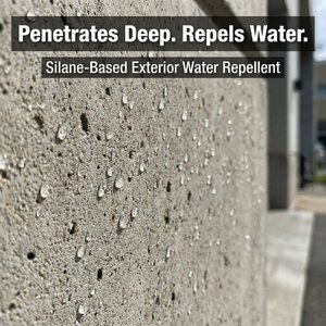 Scellant hydrofuge extérieur à base de silane POUR, durabilité 10+ ans, revêtement liquide pénétrant en profondeur pour béton, application au pinceau, en vrac - Product Image 4