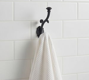 Vintage <b>Black</b> Metal Wall <b>Hook</b> Single Coat Hanger Rust Resistant Design For Clothing Storage Solutions Elegant Home Decor - Product Image 5