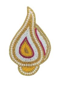 Breloque artisanale Zari avec perles pour l'Aïd, Noël, décoration de mariage, porte-clés Zari suspendu - Product Image 1
