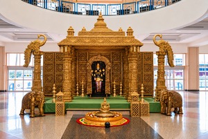Mandapam Moderno del Sur de la India, Decoración Personalizada, Swarna Gopuram, Mandapam para Bodas, Fibra de Vidrio Ligera, DST EXPORTS - Product Image 6
