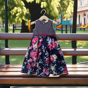 Robe d'été sans manches à volants superposés, motif floral, pour bébés et jeunes enfants, vente en gros - Product Image 2