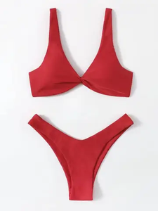 Vente directe d'usine, maillot de bain uni, maillot de bain sur mesure pour femme adulte, ajustable, nouvelle arrivée, maillots de bain pour femme - Product Image 2