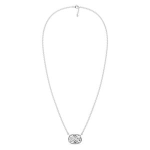 Collier pendentif solitaire à sertissage coussin - Product Image 4