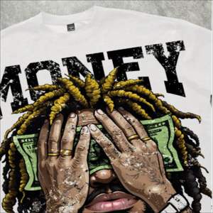 Camiseta de Algodón Grueso para Hombre, Corte Cuadrado, 300 GSM, Hombros Caídos, Estilo Casual Urbano, Alta Calidad, Personalizable con Marca - Product Image 3