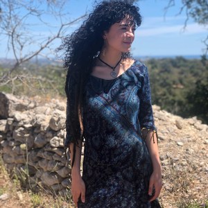 Robe bohème à franges pour femmes, style ethnique, confortable, tenue bohème pour femmes, prix de gros - Product Image 2