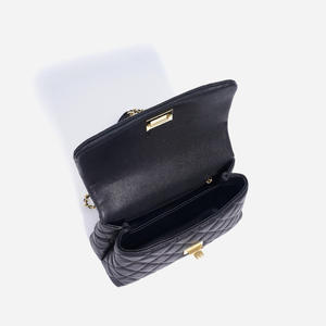 Sac à bandoulière élégant en cuir véritable durable pour femme, sac à main de luxe pour femme, motif en losanges, fermeture à rabat - Product Image 6