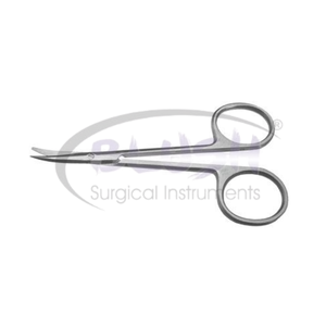Sharp-Blunt Tip Cosmetic Surgery Scissors Curved (Model 1) Stainless Steel Ophthalmic & Plastic Surgical By <b>Blush</b> Surgical - Product Image 1