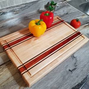 Plan Kora Wooden Chopping <b>Board</b> Rectangle Handle Kitchen Use Natural Wood Grain Design Cheese <b>Board</b> 2.0cm Thick Dishwasher Safe - Product Image 6
