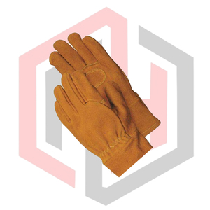 Gants de lutte contre les incendies résistants aux intempéries, en cuir de vachette pleine fleur, pour soudure TIG/MIG, sans silicone, sans poudre, respirants, tricotés - Product Image 4