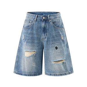 Vintage Street Mens Denim <b>Shorts</b> Suitable For Urban Looks And Summer Styling - Product Image 2