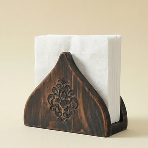 กล่องเก็บผ้าเช็ดปากไม้ธรรมชาติสไตล์เรียบง่ายสำหรับห้องครัว - Product Image 5