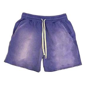 กางเกงขาสั้นฤดูร้อนคุณภาพดีที่สุดรุ่นใหม่ สำหรับออกกำลังกาย แห้งเร็ว ลุคยับๆ แบบฟอกสี สำหรับผู้ชาย - Product Image 3