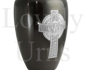 Urna de Latón con Cruz Celta Atemporal, Elegante Recipiente Decorativo para Cremación, Recuerdo Conmemorativo, Decoración para el Hogar, Adorno de Mesa para Funeral - Product Image 3