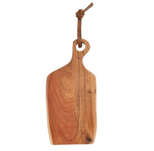 Tabla de cortar rectangular de madera de acacia ecológica con asa, paquete de una sola pieza, tabla de cortar de madera para cocina al mejor precio - Product Image 1